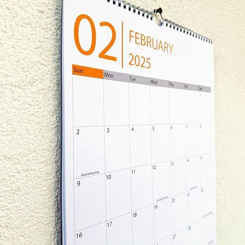 Wall Calendar 2025-2026, 18 Months, Runs From January 2025 to June 2026, 15" x 12" Large Wall Calendar with Hanger, Thick Paper, Spiral Binding, Easy to Write Down Your Plans and Daily/Pattern in Saudi Arabia