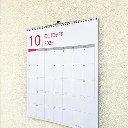 Wall Calendar 2025-2026, 18 Months, Runs From January 2025 to June 2026, 15" x 12" Large Wall Calendar with Hanger, Thick Paper, Spiral Binding, Easy to Write Down Your Plans and Daily/Pattern in Saudi Arabia