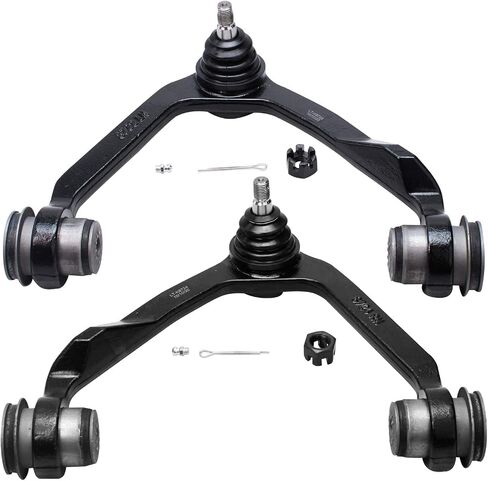 Detroit Axle-4WD Front Link Kit 10PC Ford F-150 F-250 Expedition Lincoln Navigator ، 2 ذراع التحكم العليا مع مفاصل الكرة 2 مفاصل الكرة السفلى 2 قضبان الترجيع 4 قضبان التعادل in Kuwait
