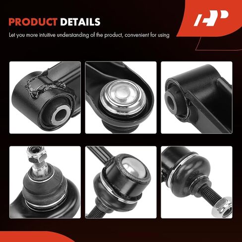 A-Premium Set of 4, Rear Lower Forward Control Arm, Sway Bar Link, Compatible with Hyundai Sonata 1999-2005, XG300 2001, XG350 2002-2005, Kia Optima 2001-2005 in Saudi Arabia