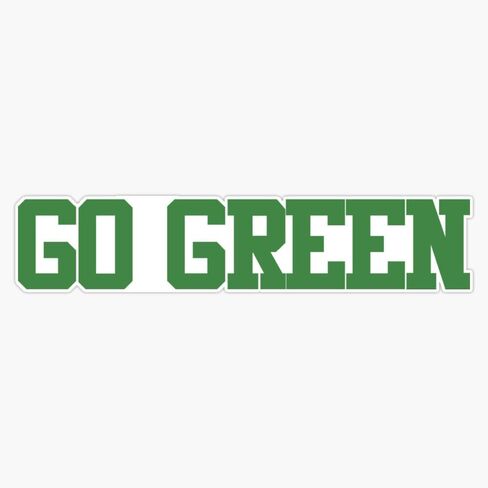 Camp Color Wars- Go Green Sticker Vinyl Waterproof Sticker Decal Car Laptop Wall Window Bumper Sticker 5" in Saudi Arabia