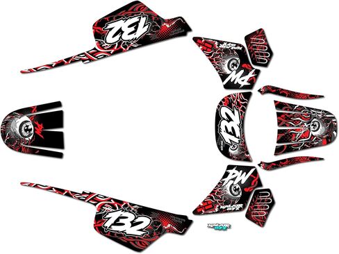 Graphics Kit for Yamaha PW 50 (AllYears) CORE Series Blue 09 Mil - Dirt bike Custom Racing Graphics Decals Stickers Kit, no-plastics in Saudi Arabia