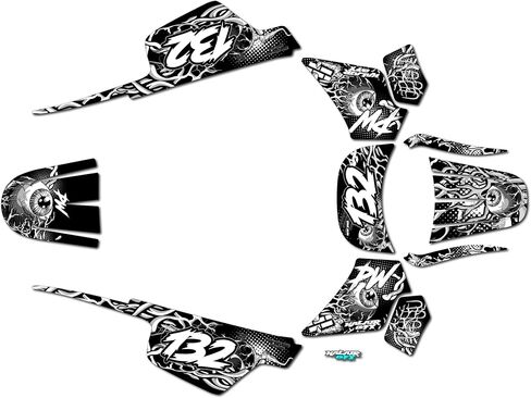 Graphics Kit for Yamaha PW 50 (AllYears) CORE Series Blue 09 Mil - Dirt bike Custom Racing Graphics Decals Stickers Kit, no-plastics in Saudi Arabia