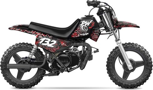 Graphics Kit for Yamaha PW 50 (AllYears) CORE Series Blue 09 Mil - Dirt bike Custom Racing Graphics Decals Stickers Kit, no-plastics in Saudi Arabia