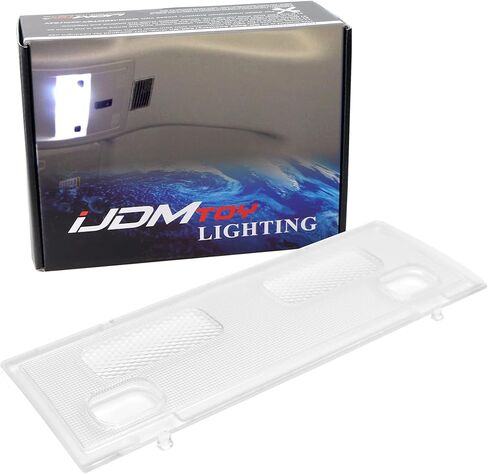 iJDMTOY One-Piece Interior Overhead Front Map/Dome Light Cover Lens Replacement, Compatible with Chevrolet Tahoe Suburban Silverado Avalance GMC Envoy Yukon Sierra Cadillac Escalade in Saudi Arabia