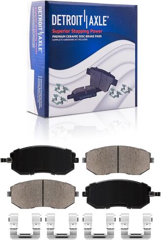 Detroit Axle - Brake Kit for 05-06 Saab 9-2X, 04-07 Subaru Impreza 2004 2005 2006 2007 Drilled & Slotted Disc Brake Rotors Ceramic Brakes Pads Front and Rear Replacement in Saudi Arabia