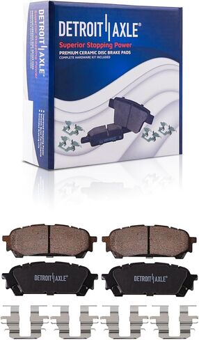 Detroit Axle - Brake Kit for 05-06 Saab 9-2X, 04-07 Subaru Impreza 2004 2005 2006 2007 Drilled & Slotted Disc Brake Rotors Ceramic Brakes Pads Front and Rear Replacement in Saudi Arabia