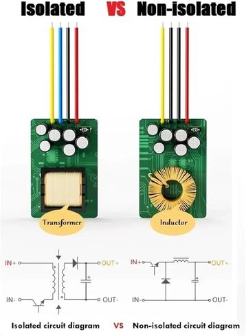 1pcs 12V 24V 36V to 5V 12V 24V Isolated DC DC Power Converter Step Down Car(DC 36V 48V (30-60V),DC 12V 15A 180W) in Saudi Arabia
