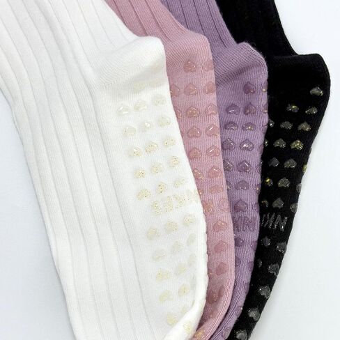 Cute Floral Pattern Yoga Socks for Women – Breathable Grip Ankle Socks with Ruffle Top, US Size 5-9 in Saudi Arabia
