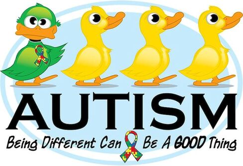 CafePress Autism Ugly Duckling Rectangle Car Bumper Magnet in Saudi Arabia