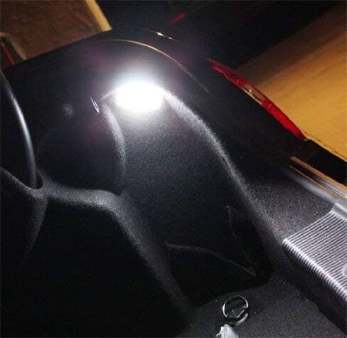 iJDMTOY Aqua Ice Blue LED Side Door Courtesy Lamp Compatible With Mercedes-Benz C E S R G ML CL SL GL GLK Class, OEM Replacement as Footwell, Vanity Mirror, Trunk or Glovebox Lights in Saudi Arabia