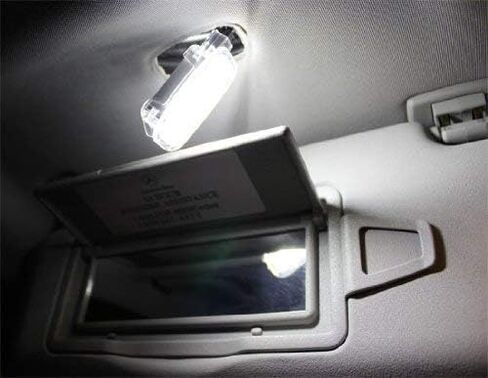 iJDMTOY Aqua Ice Blue LED Side Door Courtesy Lamp Compatible With Mercedes-Benz C E S R G ML CL SL GL GLK Class, OEM Replacement as Footwell, Vanity Mirror, Trunk or Glovebox Lights in Saudi Arabia