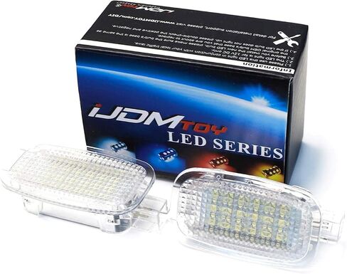 iJDMTOY Aqua Ice Blue LED Side Door Courtesy Lamp Compatible With Mercedes-Benz C E S R G ML CL SL GL GLK Class, OEM Replacement as Footwell, Vanity Mirror, Trunk or Glovebox Lights in Saudi Arabia
