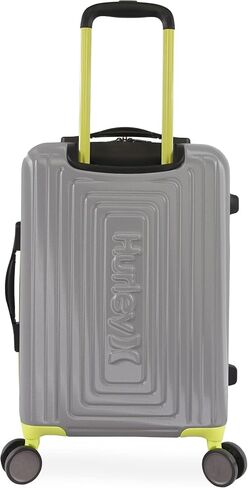 Hurley Suki Hardside Spinner Luggage ، رمادي فاتح/نيون ، 21 "Carry On in Saudi Arabia