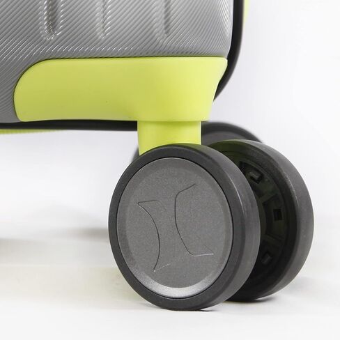 Hurley Suki Hardside Spinner Luggage ، رمادي فاتح/نيون ، 21 "Carry On in Saudi Arabia