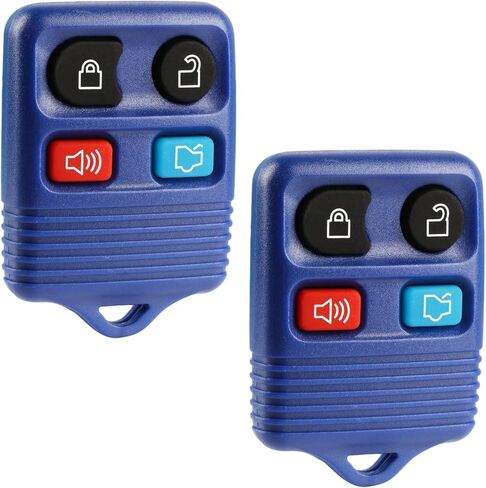 Key FOB Leghless Entry عن بُعد Ford ، Lincoln ، Mercury ، Mazda Mustang (Blue) ، مجموعة من 2 in Saudi Arabia