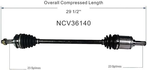 GSP NCV36140 CV Axle Shaft Assembly - Left Rear (Driver Side) in Saudi Arabia