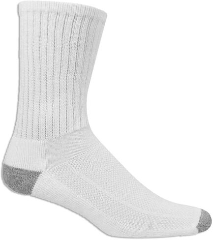 Fruit of the Loom Men's 6-Pair Half Cushion Breathable Crew Socks in Saudi Arabia