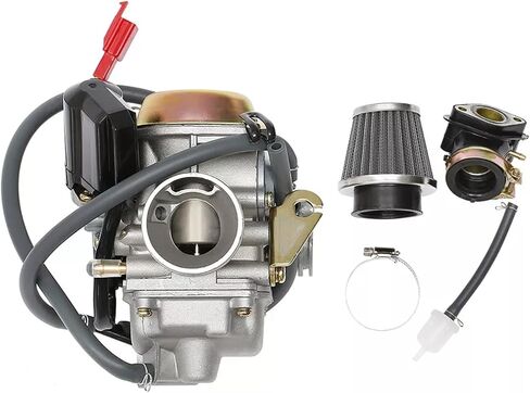 150cc مكربن للمحركات GY6 4 -Stroke - متوافقة مع 125cc ، 150cc ، 152QMJ ، 157QMI ، PD24J دراجة نارية ، سكوتر ، ATV ، GO KART ، GY6 150CC الأداء in Kuwait