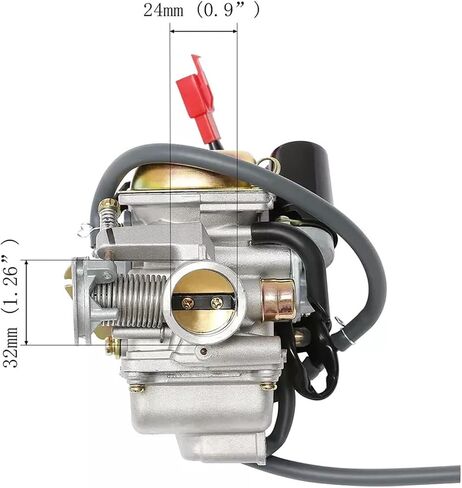 150cc مكربن للمحركات GY6 4 -Stroke - متوافقة مع 125cc ، 150cc ، 152QMJ ، 157QMI ، PD24J دراجة نارية ، سكوتر ، ATV ، GO KART ، GY6 150CC الأداء in Kuwait