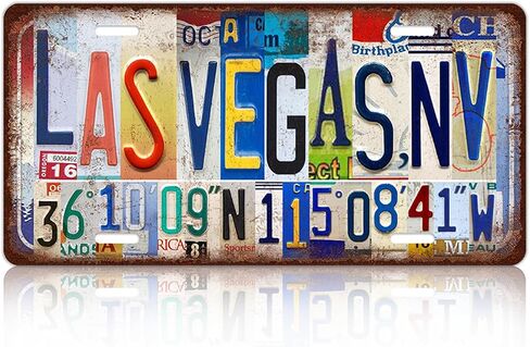 لوحة ترخيص مدينة خمر شيكاغو ، ديكور الجدار IL Sign Metal Tin Sign for Bar Home Bedroom 12 × 6 بوصات （بما في ذلك خط الطول والعرض） in Saudi Arabia