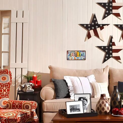 لوحة ترخيص مدينة خمر شيكاغو ، ديكور الجدار IL Sign Metal Tin Sign for Bar Home Bedroom 12 × 6 بوصات （بما في ذلك خط الطول والعرض） in Saudi Arabia