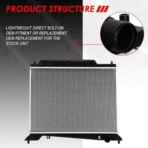 Auto Dynasty Radiator Compatible with 02-04 Ford Expedition Lincoln Navigator 4.6L 5.4L AT, DPI 2609 Factory Style 1-Row Cooling Radiator, Aluminum Core in Saudi Arabia