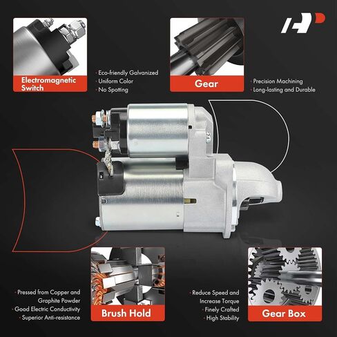 A-Premium Starter Motor متوافق مع Hyundai Elantra 2011-2013 ، Elantra Coupe 2013-2014 ، Elantra GT 2013-2014 & KIA Soul 2012-2013 ، Forte 2014 ، Forte Koup 2014 ، Forte5 ، 12V 1.3kw 11-teeth Wcwlockence in Saudi Arabia