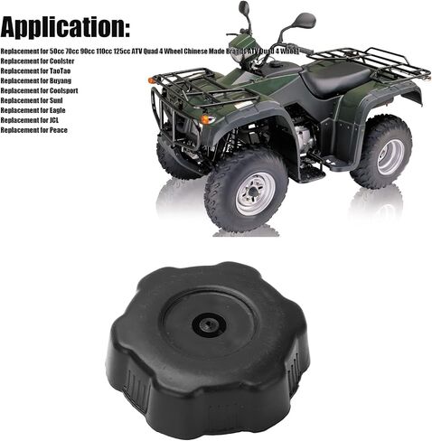 Fuel Fuel Black Abs 50Mm Universal Gas Fuel Cover Replacement For Atv in Saudi Arabia