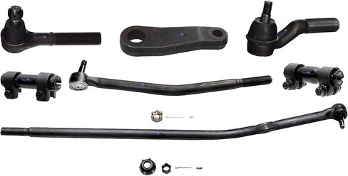 PartsW - 7 Pc Suspension Kit For Ford E-250 03-04/ Ford E-350 Super Duty 99-04 +More/Tie Rod Linkages Pitman Arms Adjusting Sleeves in Saudi Arabia