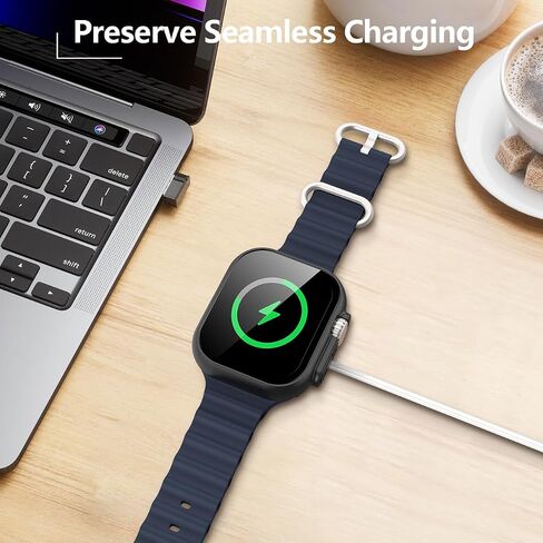 [2 Pack] JULK Case with Tempered Glass Screen Protector for Apple Watch 10 (2024) 42mm, Slim Guard Bumper with HD Glass, Full Coverage Hard PC Protective Cover for iWatch Series 10 42mm, Transparent in Saudi Arabia