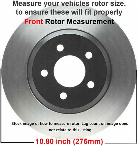 Detroit Axle - Front Brake Kit for 2.4L 2.5L 2006-2018 Toyota RAV4, 2008-2015 Scion XB Drilled & Slotted Brake Rotors Ceramic Brakes Pads Replacement : 10.8" inch Rotors - [without 3rd Row Seating] in Saudi Arabia