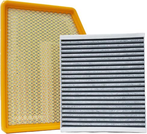 Cabin and Engine Air Filter Kit Set Fit for Chevy Silverado 1500 2500 HD (2019-2025), for Cadillac Escalade (2021-2025), for Gmc Sierra Canyon (2021-2025), Replaces Part 84121219 13508023 in Saudi Arabia