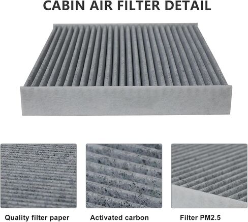 Cabin and Engine Air Filter Kit Set Fit for Chevy Silverado 1500 2500 HD (2019-2025), for Cadillac Escalade (2021-2025), for Gmc Sierra Canyon (2021-2025), Replaces Part 84121219 13508023 in Saudi Arabia