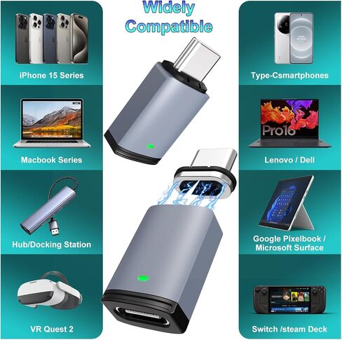 28 1+1 240w USB-C Adapter, Magnetic USB C Extender in Kuwait