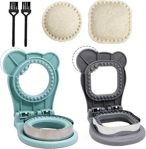 2Pcs Uncrustables Sandwich Cutter with Brush,3.7 Inch Larger in Kuwait