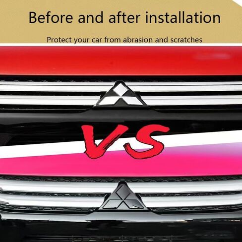 Car Emblem for Mitsubishi Outlander 2016-2021, Metal SUV Vehicle Specific Decorative Emblem, Black in Saudi Arabia