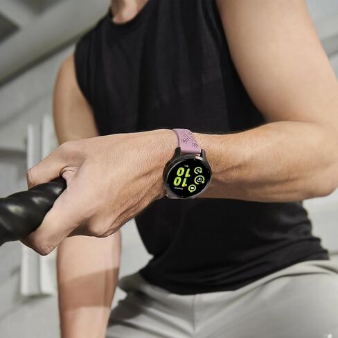 فرقة الساعات المحفورة بأزهار مقاس 20 مم متوافقة مع Garmin Vivoactive 5/Vivoactive 3 ، حزام ناعم سليكي لطيف من أجل Venu Sq/Venu Sq 2/Venu 2 Plus/Forerunner 165/55/245/245/645 MUSIC in Kuwait