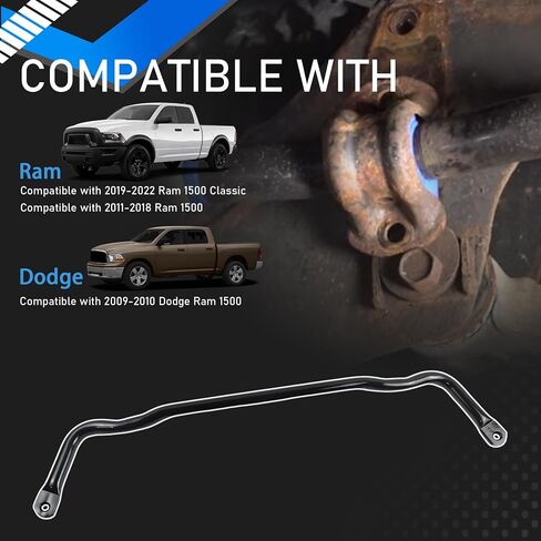 4WD Front Suspension Stabilizer Bar Compatible with 2009-2010 Dodge Ram 1500 2011-2018 Ram 1500 2019-2022 Ram 1500 Classic Replaces# 55398938AC in Saudi Arabia