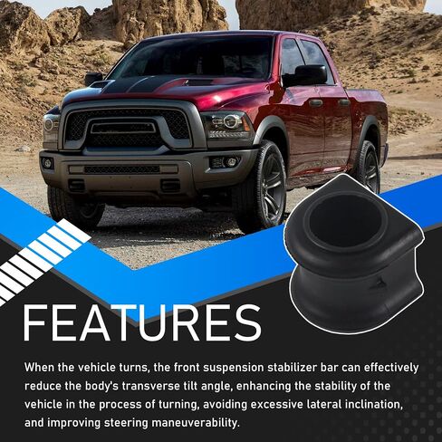 4WD Front Suspension Stabilizer Bar Compatible with 2009-2010 Dodge Ram 1500 2011-2018 Ram 1500 2019-2022 Ram 1500 Classic Replaces# 55398938AC in Saudi Arabia