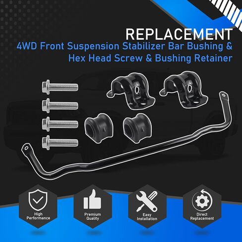 4WD Front Suspension Stabilizer Bar Compatible with 2009-2010 Dodge Ram 1500 2011-2018 Ram 1500 2019-2022 Ram 1500 Classic Replaces# 55398938AC in Saudi Arabia