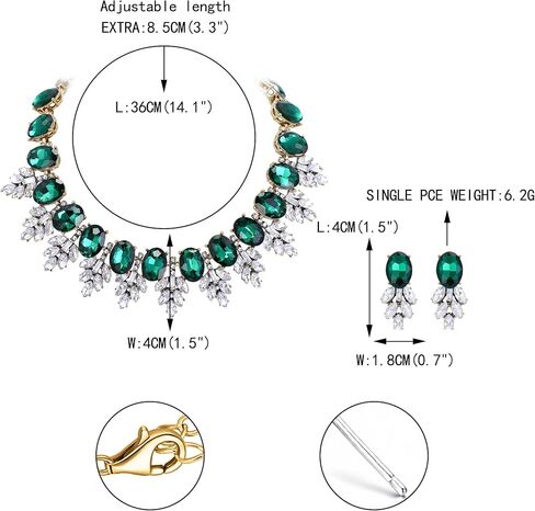 أزياء الإيمان من أي وقت مضى كريستال marquise بيان المجوهرات مجموعة مجوهر in Kuwait