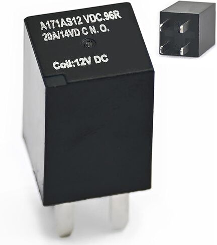 1 PCS A171AS12VDC.96R RELAY ، 12V 30A SPST 280 ULTRA MICRO RELAY ، ROUSTOR 4 PINS in Saudi Arabia