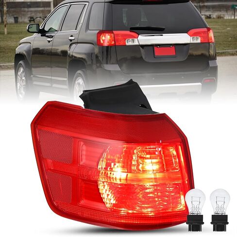 JSBOYAT Halogen Tail Light Fits for 2010-2017 GMC Terrain SL/SLE/SLT Outer Rear Light Taillight Assembly OE Direct Replacement Brake Tail Lamp w/Bulb LH Left Driver Side in Saudi Arabia