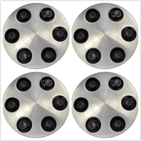 4pcs Fit for Chevy Avalanche Silverado Suburban 1500 Tahoe AVALANCH Wheel Hub Center Cap 9596341 (4pcs Silver) in Kuwait