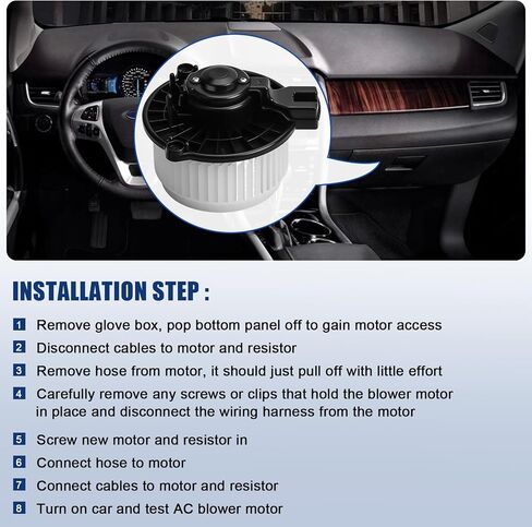 استبدال مروحة محرك المنفاخ AC لـ Honda FIT 2009 2010 2011 2012 2013 ، مجموعة استبدال محرك Blower Blower HVAC ، يحل محل 700247 ، 615-50209 ، 79310TF0G01 in Saudi Arabia