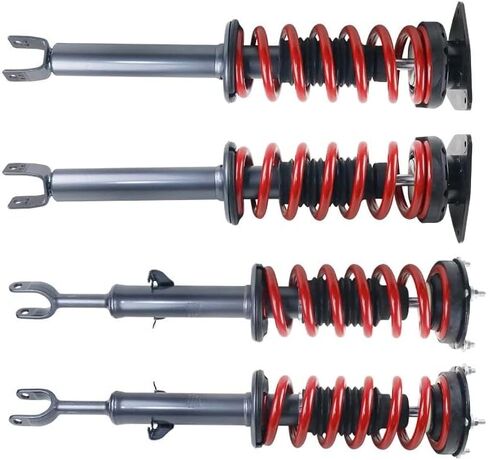 Front Rear Air Suspension to Complete Strut w/Coil Spring Shock Conversion Kit Replacement for Audi A8 D3（4E）2002 2003 2004 2005 2006 2007 2008 2009 2010 Driver and Passenger Side - Brhaspatip in Saudi Arabia
