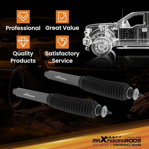 maXpeedingrods Front Shock Absorbers for Jeep Wrangler JK 4WD RWD 2007-2017, G1 Version in Saudi Arabia