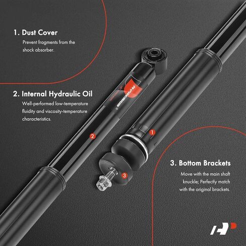 A-Premium Rear Pair (2) Shock Absorber Compatible with Acura ILX 2013-2022, Driver and Passenger Side in Saudi Arabia