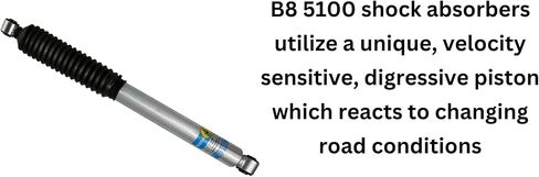Bilstein 5100 Series Pair of Rear Shocks fits 1994 2002 Dodge Ram 2500 3500 4WD with 0-1" lift | Includes TrendsAuto Decal | 24-185783 in Saudi Arabia